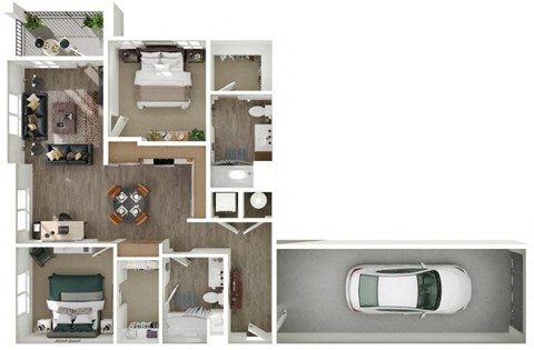 the floor plan of the 2100 sqft